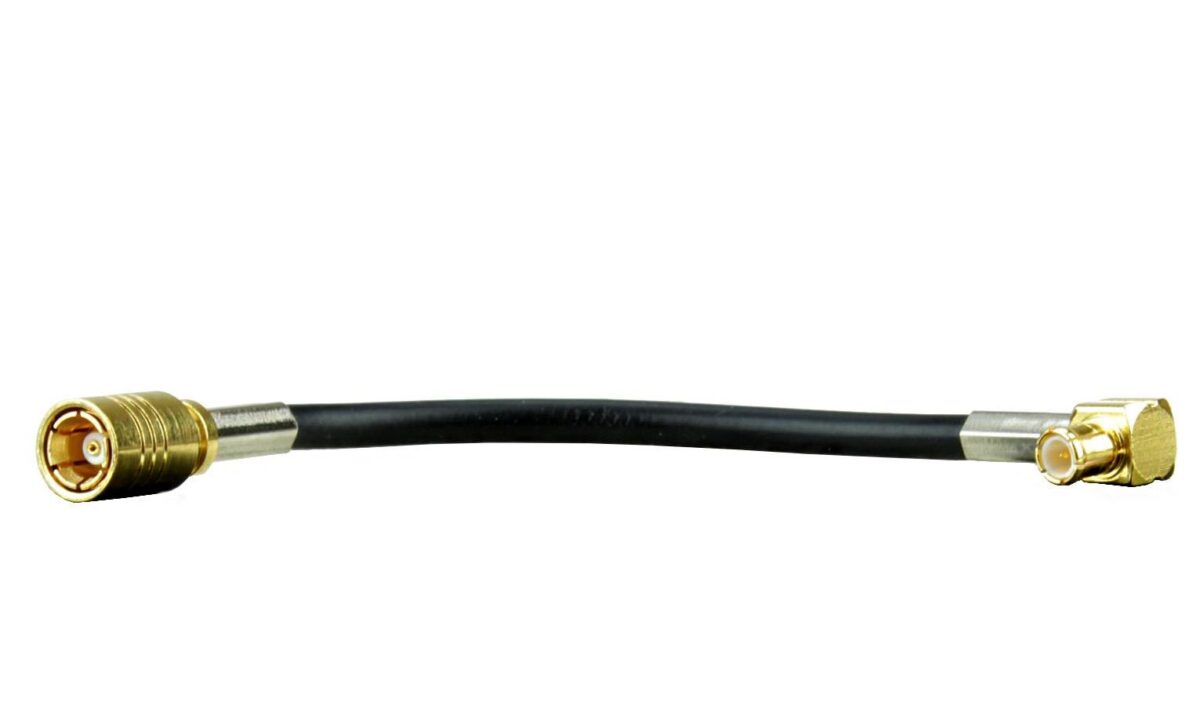 Antennenadapter - SMB Buchse - MCX Stecker, gewinkelt – Bild 1