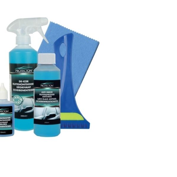Auto Winterset 5-Teilig, Fensterentfroster, Frostschutz, Schlossentfroster, Tuch
