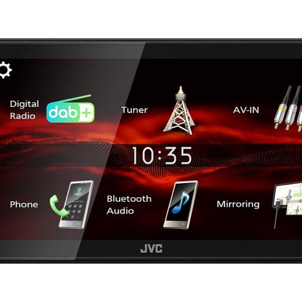 JVC KW-M180DBT - Doppel DIN MP3 Autoradio Android-USB-Mirroring DAB