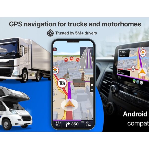 Sygic LKW - Wohnmobil GPS Navigation App Aktivierungsgutschein