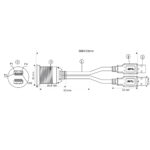 Doppel-USB-A Einbaubuchse mit 60cm Kabel – Bild 7