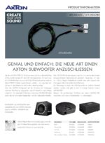 AXTON ATS-ISOATB2 SPECIFIC P-P Anschlusskabel 2m ATB-Subwoofer – Bild 2