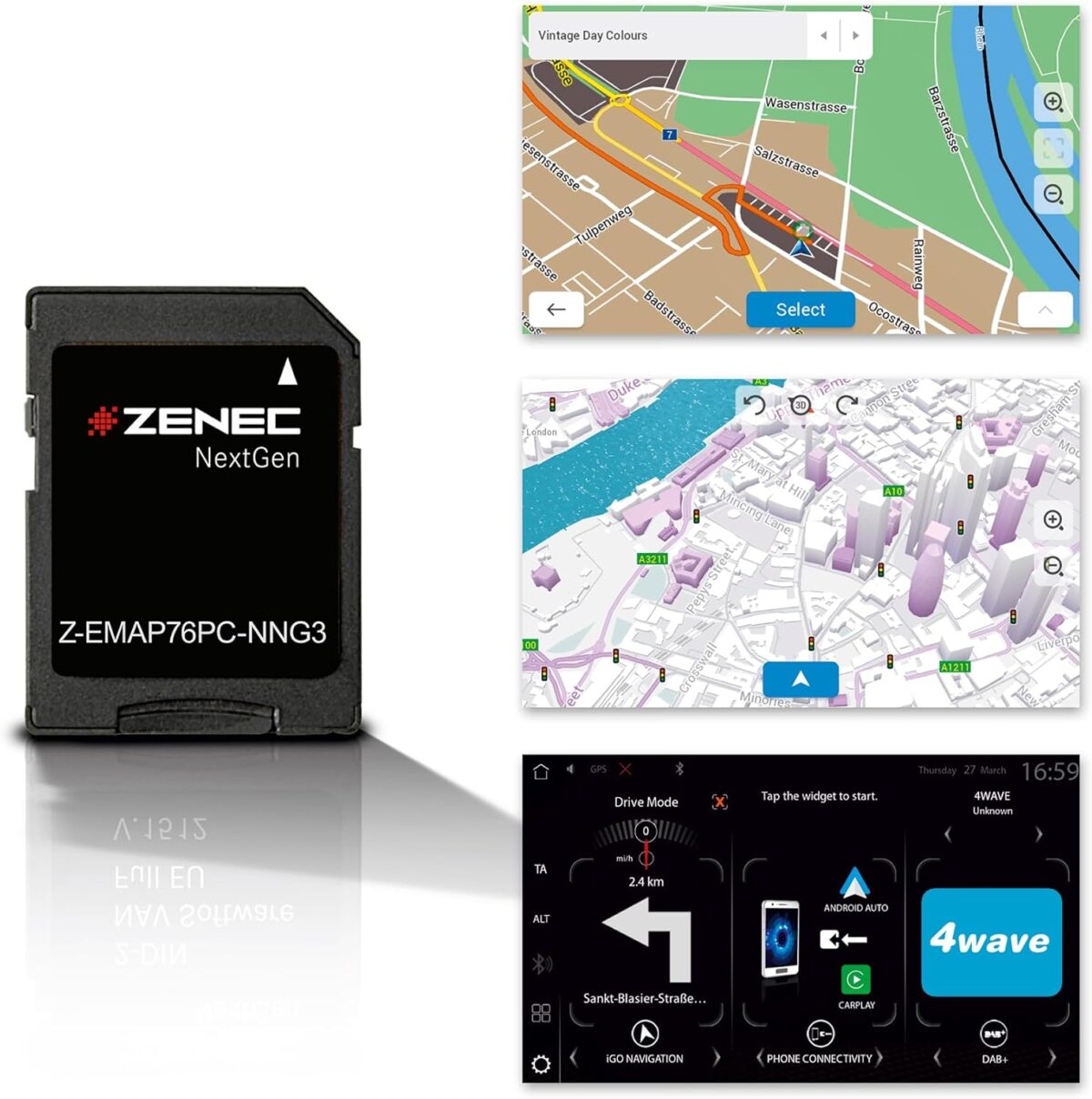 Z-x76 Prime 64 GB SD-Karte EU-Karte für PKW – Bild 1