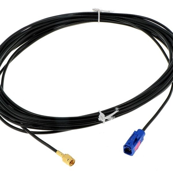 Antennenkabel Verlängerung FAKRA F Code C Signalblau auf SMA M 700cm