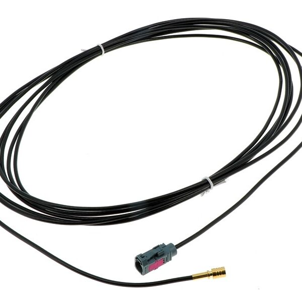 Antennenkabel Verlängerung FAKRA F Code Z Wasserblau auf SMB F 500cm