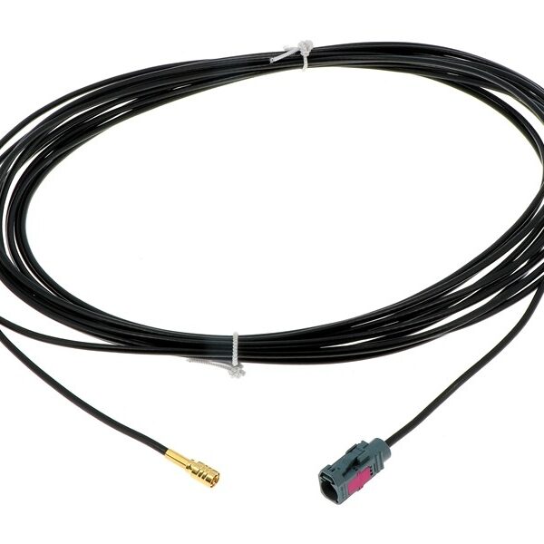 Antennenkabel Verlängerung FAKRA F Code Z Wasserblau auf SMB F 700cm