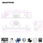 Kamera CVBS, Fiat Ducato, Citroen Jumper ,Opel Movano C, Peugeot Boxer – Bild 8