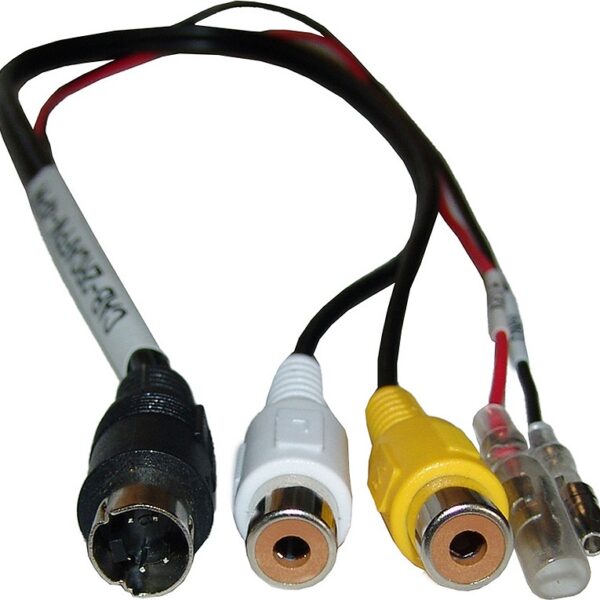 Adapter 4-Pin Mini DIN Stecker CV auf 2 Cinch BuchsenStrom