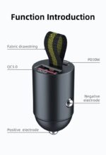 200w Mini USB Auto ladegerät Typ C PD Schnell ladung – Bild 5