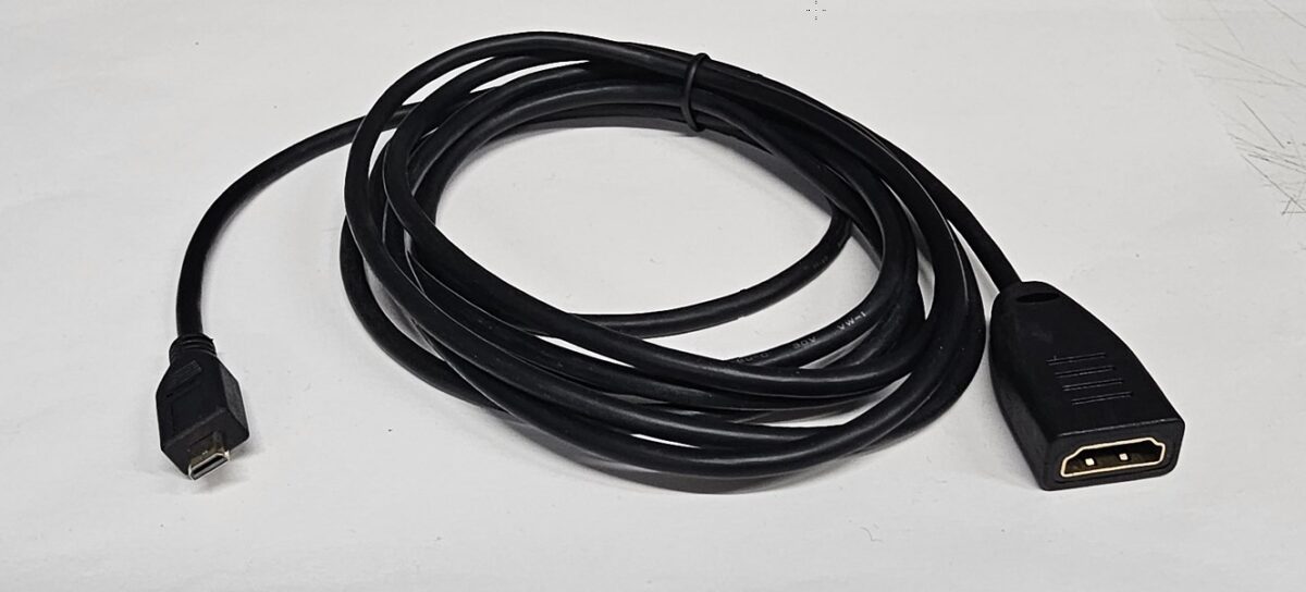 Mini HDMI auf HDMI Kabel mit vergoldeten Kontakten - Schwarz – Bild 2