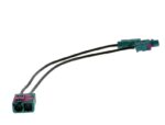 Antennenkabel DOPPEL FAKRA F - 1x FAKRA F 1x FAKRA M Kabel 19cm – Bild 2
