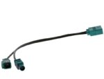 Antennenkabel DOPPEL FAKRA F - 1x FAKRA F 1x FAKRA M Kabel 19cm – Bild 3
