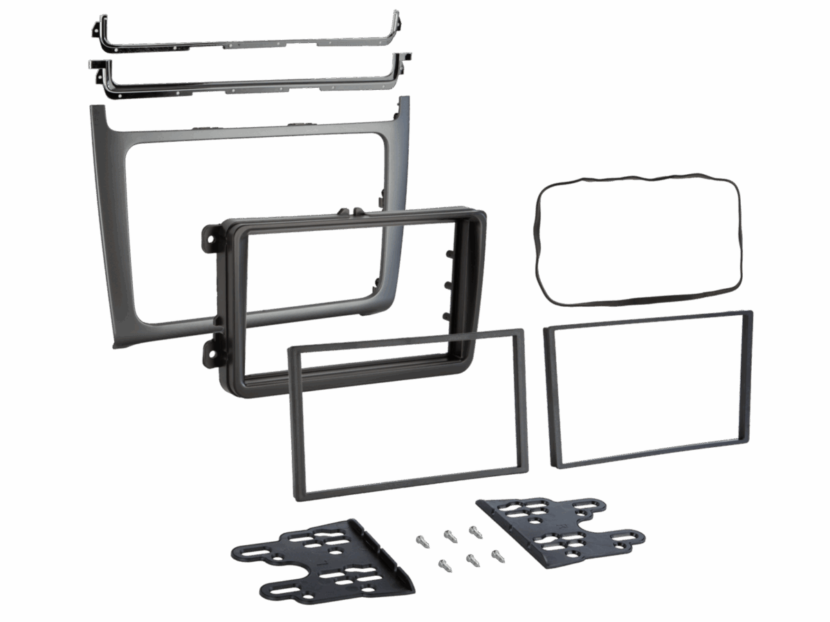 2-DIN Radioblende VW Polo 04/2014-07/2017 silber – Bild 2