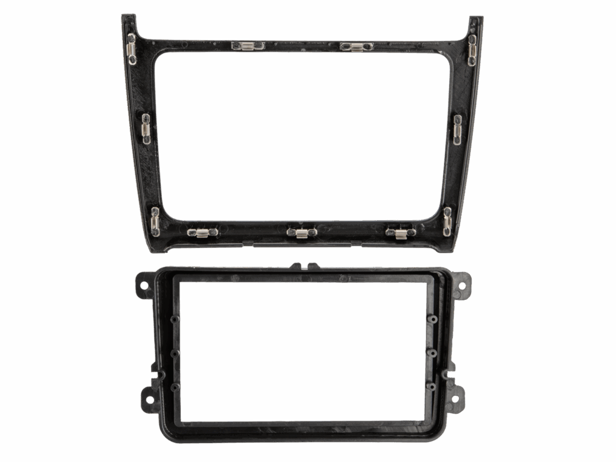 2-DIN Radioblende VW Polo 04/2014-07/2017 silber – Bild 4