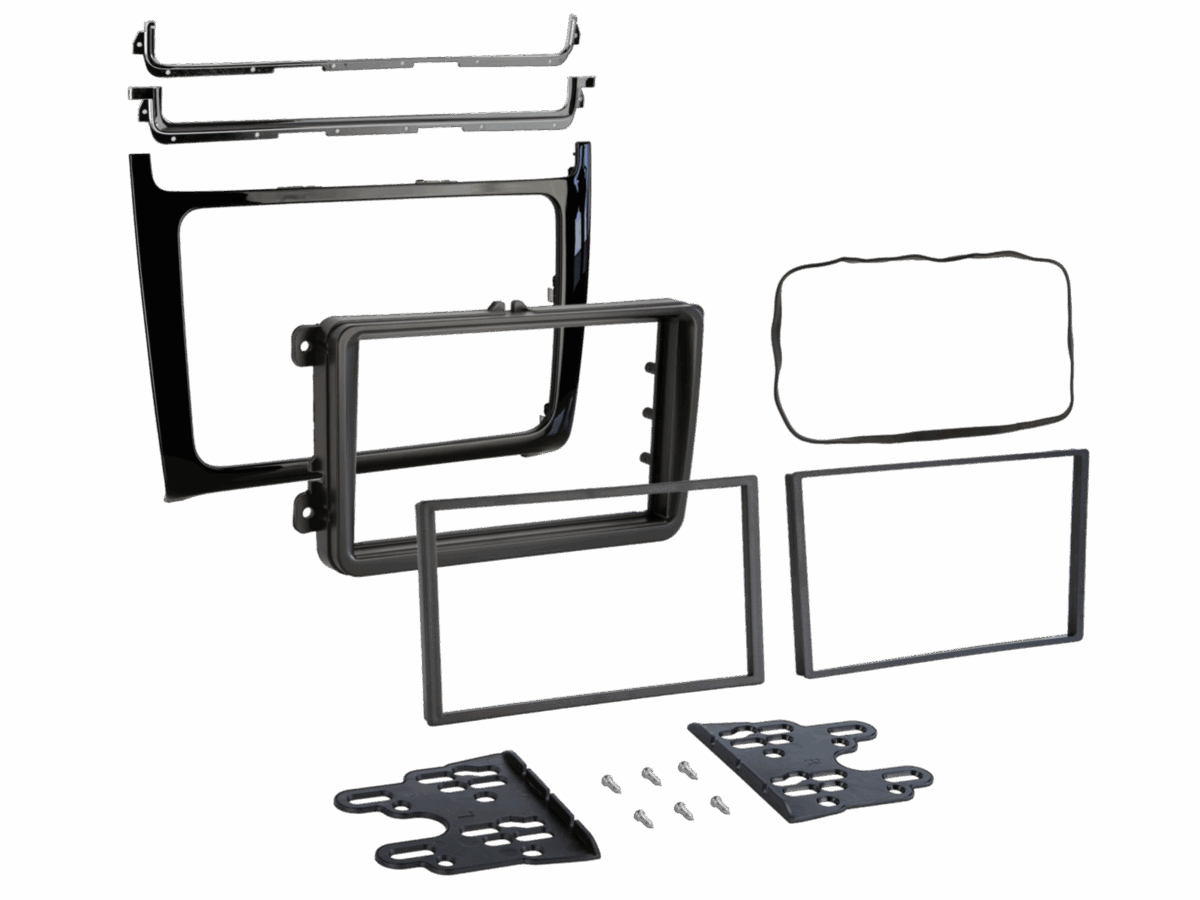 2-DIN Radioblende VW Polo 04/2014-07/2017 Klavierlack – Bild 2