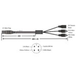 AMPIRE Adapterkabel 4-pol. MINI, 0.4m – Bild 2