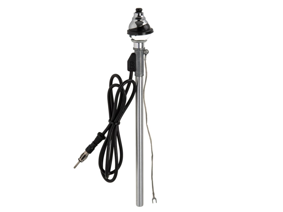 Teleskopantenne AM/FM universal passiv chrom D38mm – Bild 1