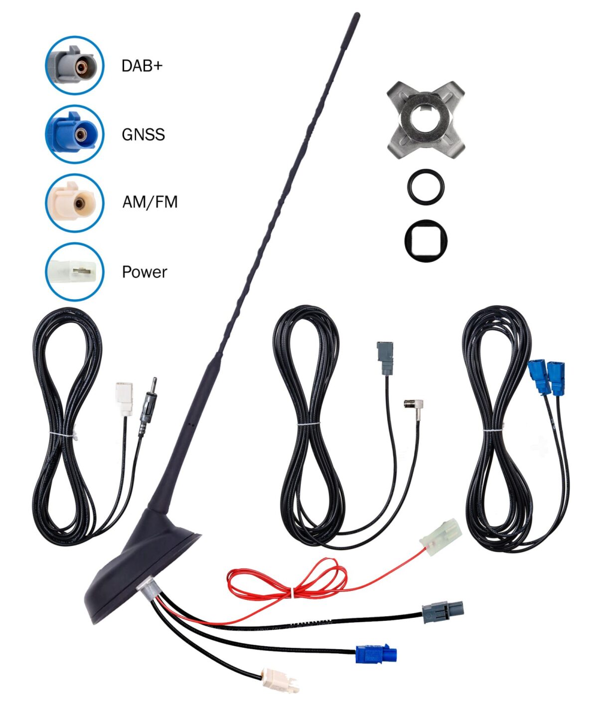 ATTB 4761.01 Kombiflex - Schrägdachantennen - Set DAB 5m-Kabel – Bild 1