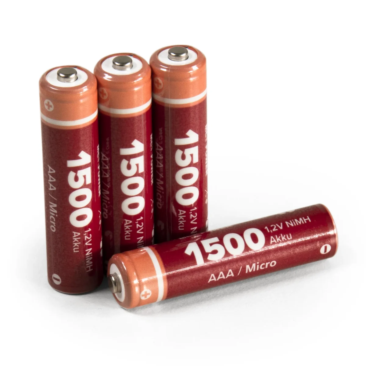 Micro-Akku McPower 1,2V, 1500, NiMH, Typ AAA, 4er-Pack – Bild 1