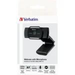 Webcam Verbatim AWC-01- Full-HD 1080p, schwarz, 2560x1440, 30 FPS, USB – Bild 2