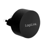 Dual-USB-Schnellade-Steckdosenadapter, 2x USB-A, 10,5 W, rund, schwarz – Bild 3