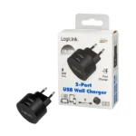 Dual-USB-Schnellade-Steckdosenadapter, 2x USB-A, 10,5 W, rund, schwarz – Bild 6