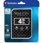 Externe Festplatte "Store 'n' Go" Verbatim, 4 TB Speicher, USB 3.0, inkl. Kabel