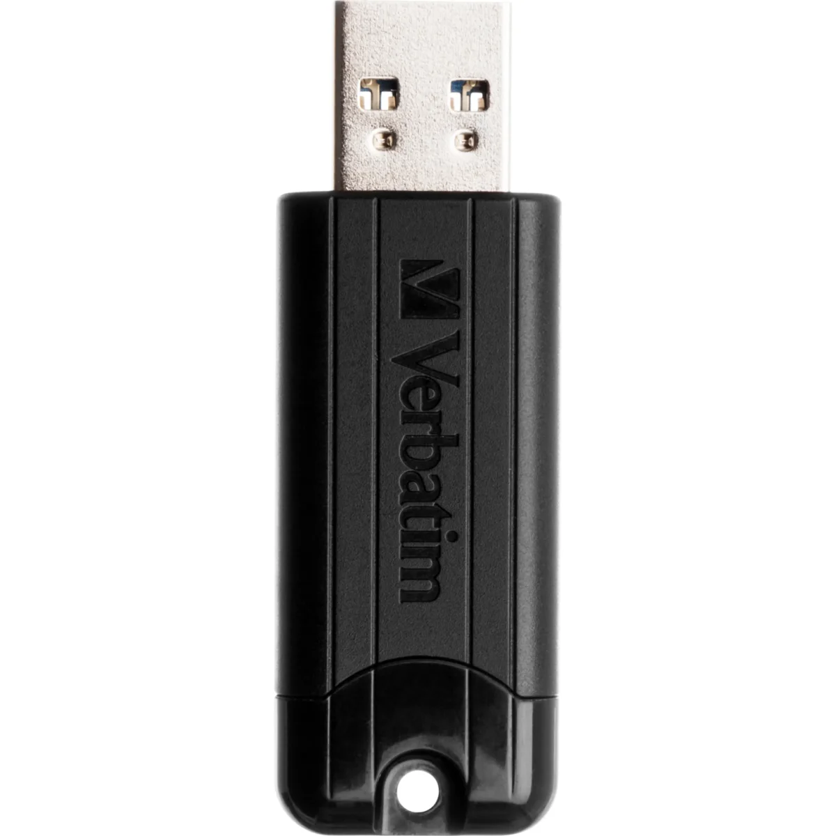 USB 3.2 Stick Verbatim, 64GB Speicher, PinStripe, Typ-A, Schiebemechanismus – Bild 2