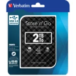 Externe Festplatte "Store 'n' Go" Verbatim, 2 TB Speicher, USB 3.0, inkl. Kabel