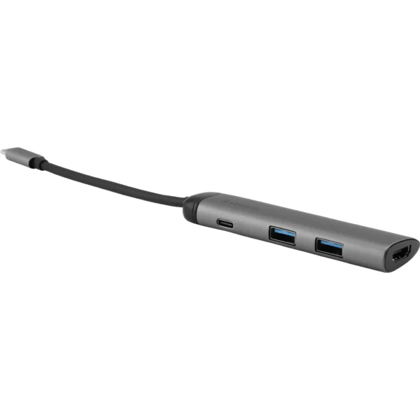 USB-C Multiport-Hub von Verbatim, USB 3.0, HDMI, SD, Ethernet, 15cm Kabel