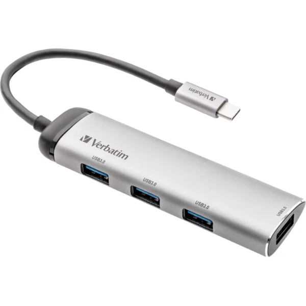 USB-C Multiport-Hub von Verbatim, USB 3.2, 15cm Kabel