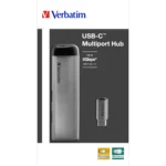 USB-C Multiport-Hub von Verbatim, USB 3.2, 15cm Kabel – Bild 2