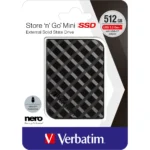 SSD 512GB Verbatim, USB 3.2, Typ A-C, Store 'n' Go Mini, (R) 450MB/s,(W) 420MB/s – Bild 2