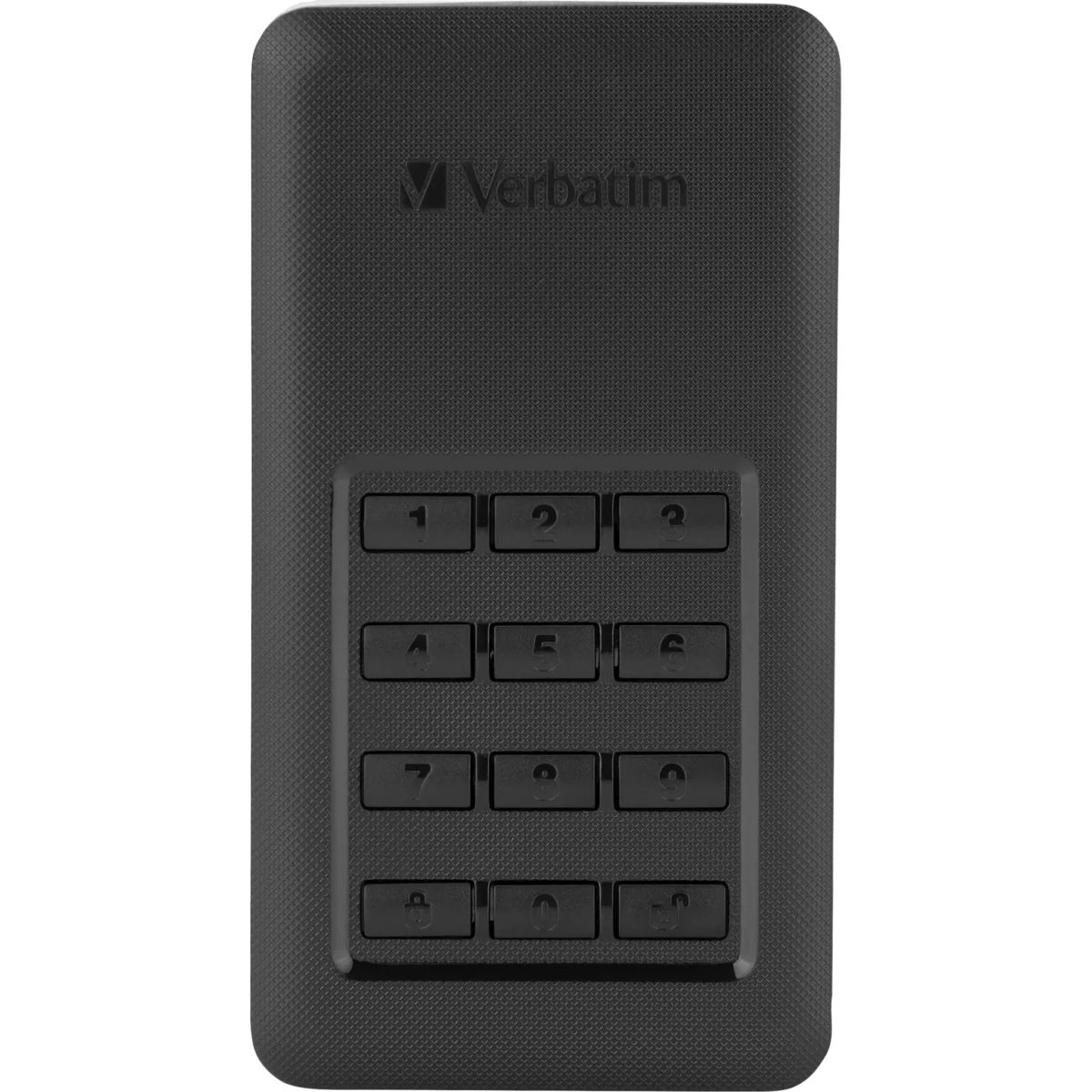 SSD 256GB Verbatim, USB 3.1, A-C, 4,57cm (1,8"), schwarz,Secure Portable, Keypad – Bild 1