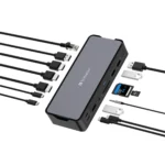 Docking-Station Verbatim "CDS-15", 4x USB 2.0/3.2-A, 2x USB 3.2-C, 2x HDMI 8K – Bild 2