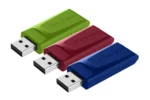 USB 2.0 Stick Verbatim, 16GB, Slider, rot-blau-grün, Multipack, 3er-Pack