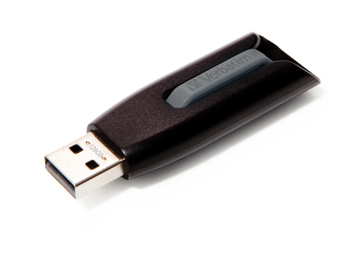USB 3.2 Stick Verbatim "Store 'n' Go", 128GB, V3 Drive, grau, Typ-A – Bild 1