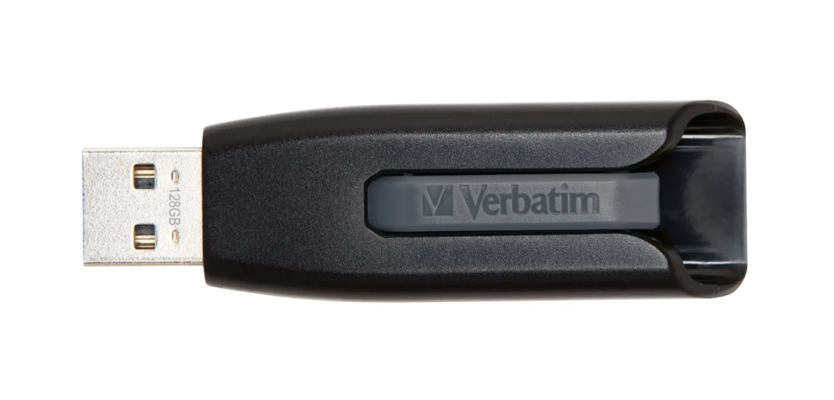 USB 3.2 Stick Verbatim "Store 'n' Go", 128GB, V3 Drive, grau, Typ-A – Bild 2