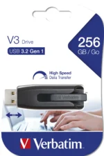USB 3.2 Stick Verbatim "Store 'n' Go", 256GB, V3 Drive, grau, Typ-A – Bild 3