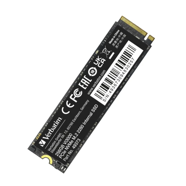 SSD 256GB Verbatim, PCIe 3.0, M.2 2280, NVMe, Vi3000