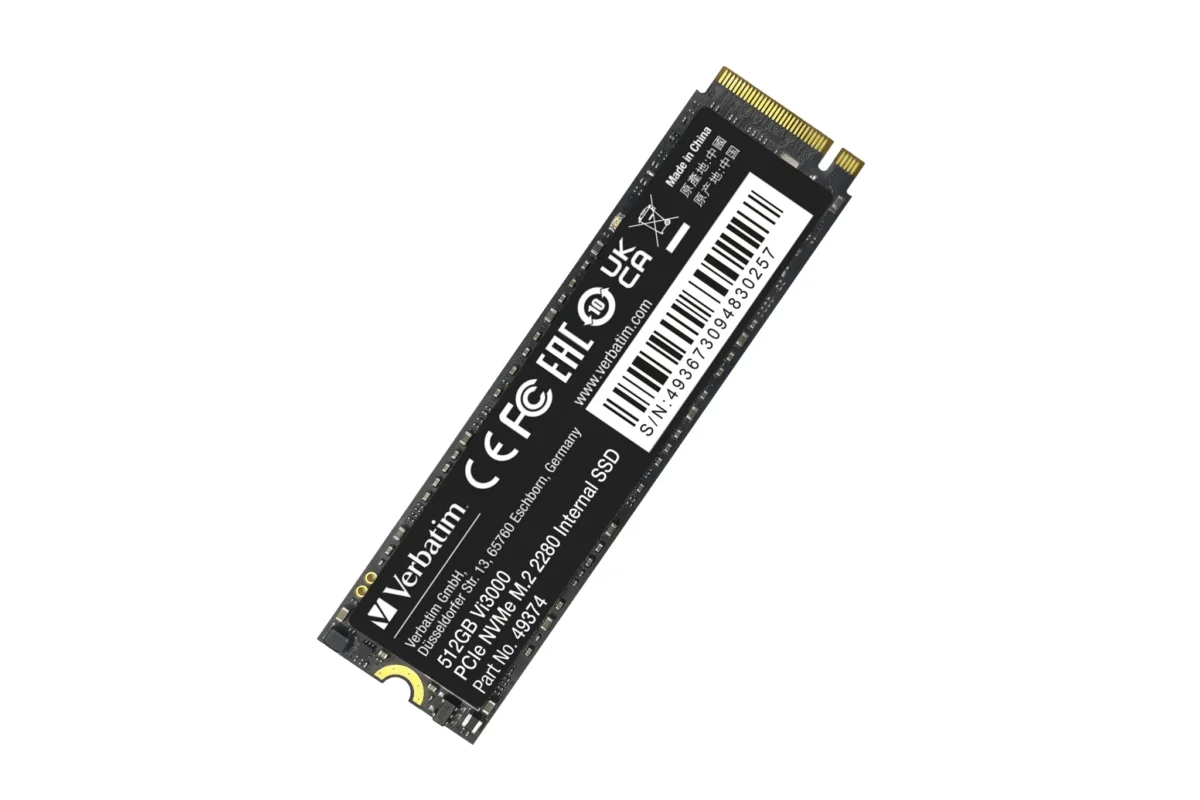 SSD 512GB Verbatim, PCIe 3.0, M.2 2280, NVMe, Vi3000 – Bild 1