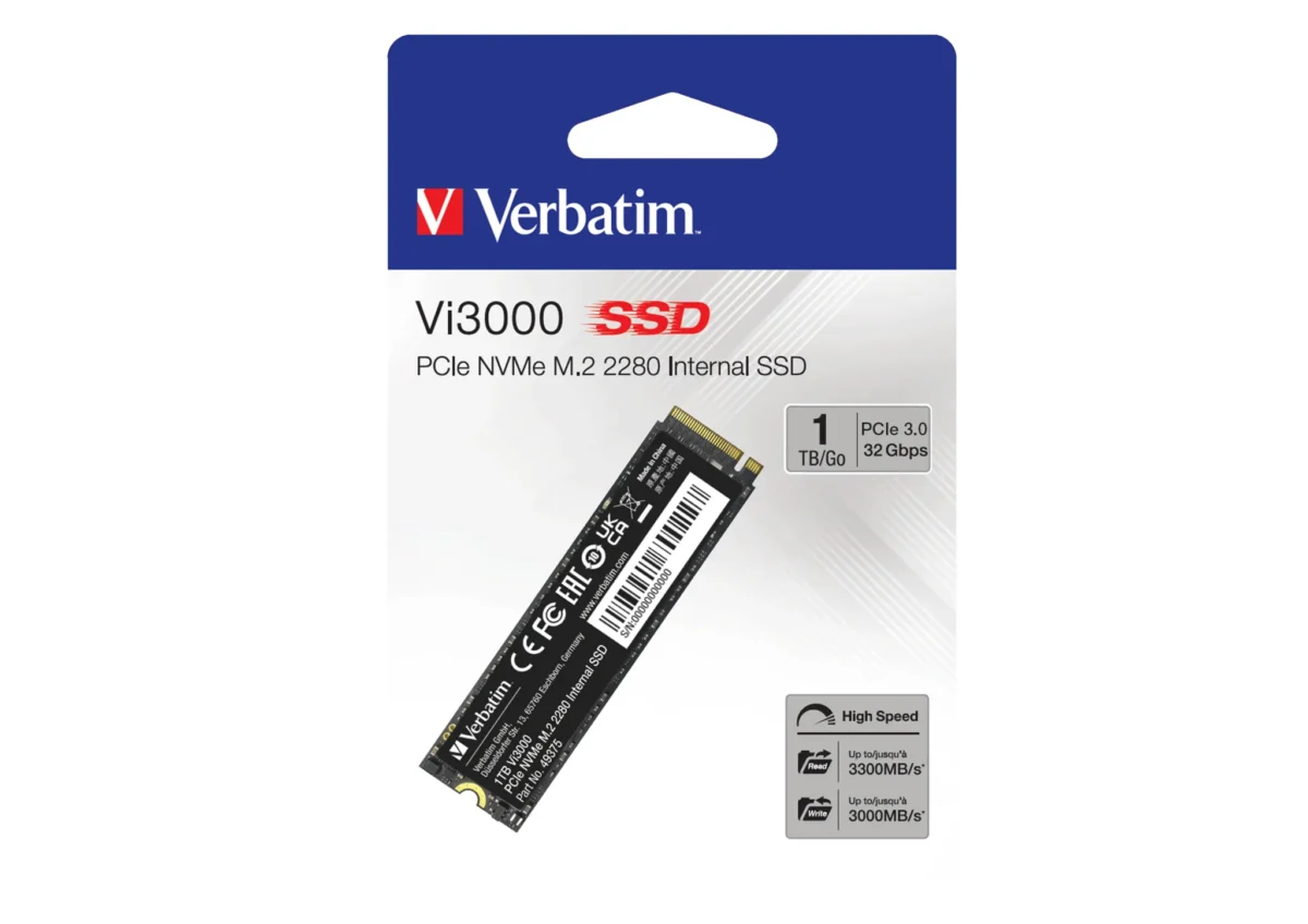 SSD 1TB Verbatim, PCIe 3.0, M.2 2280, NVMe, Vi3000 – Bild 3