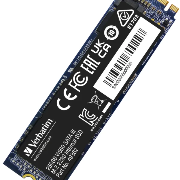 SSD 256GB Verbatim, SATA-III, M.2 2280, Vi560 S3