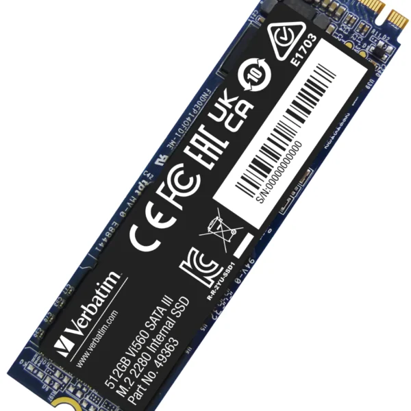 SSD 512GB Verbatim, SATA-III, M.2 2280, Vi560 S3