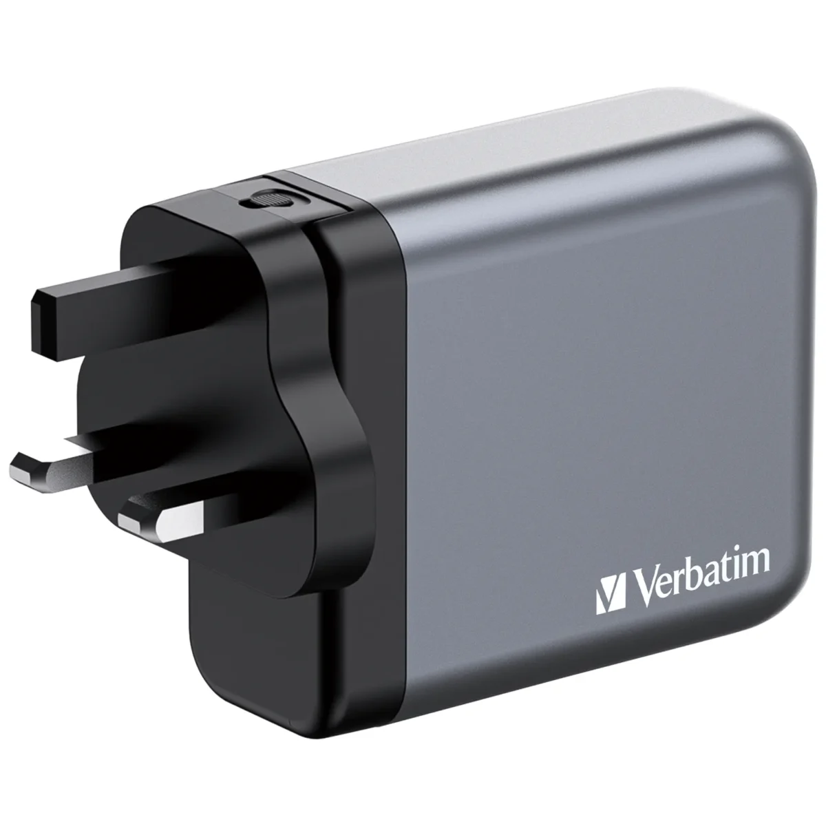Ladeadapter Verbatim, Universal,GNC-140, GaN, 140W,grau,1x USB-A QC, 3x USB-C PD – Bild 4