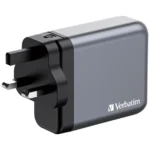 Ladeadapter Verbatim, Universal,GNC-140, GaN, 140W,grau,1x USB-A QC, 3x USB-C PD – Bild 4