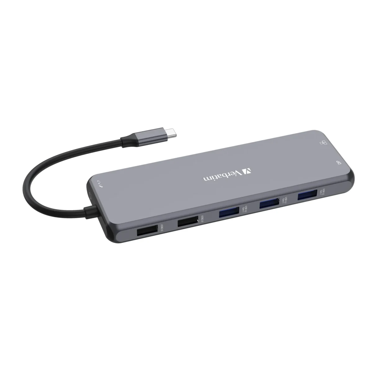 USB-C Pro 8-Port Multiport-Hub CMH-13, Verbatim, USB 3.1-C Kabel – Bild 1