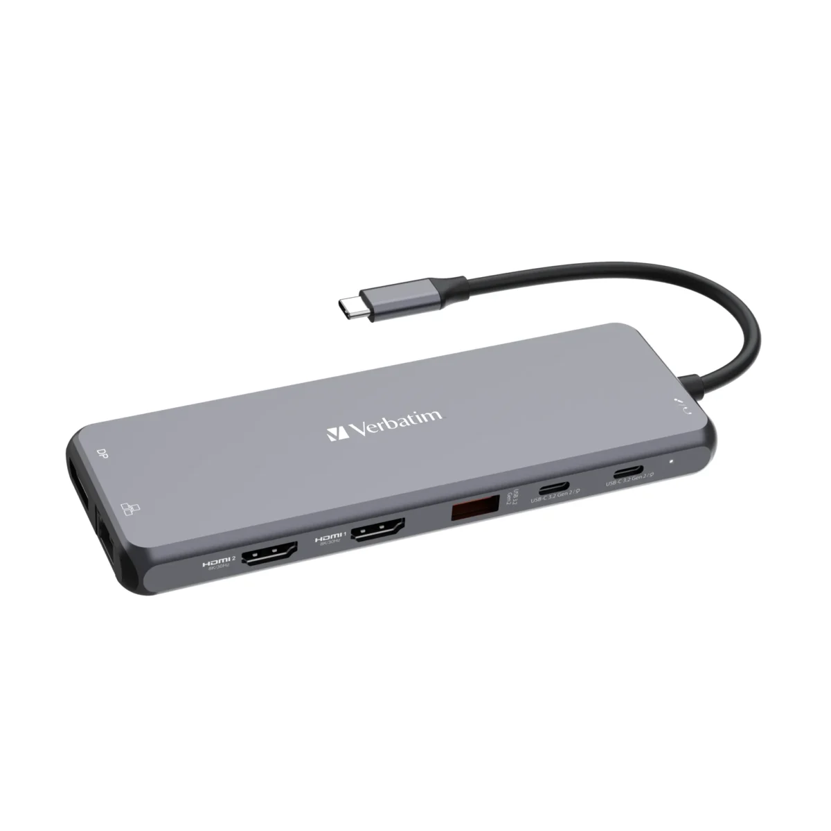 USB-C Pro 8-Port Multiport-Hub CMH-13, Verbatim, USB 3.1-C Kabel – Bild 4