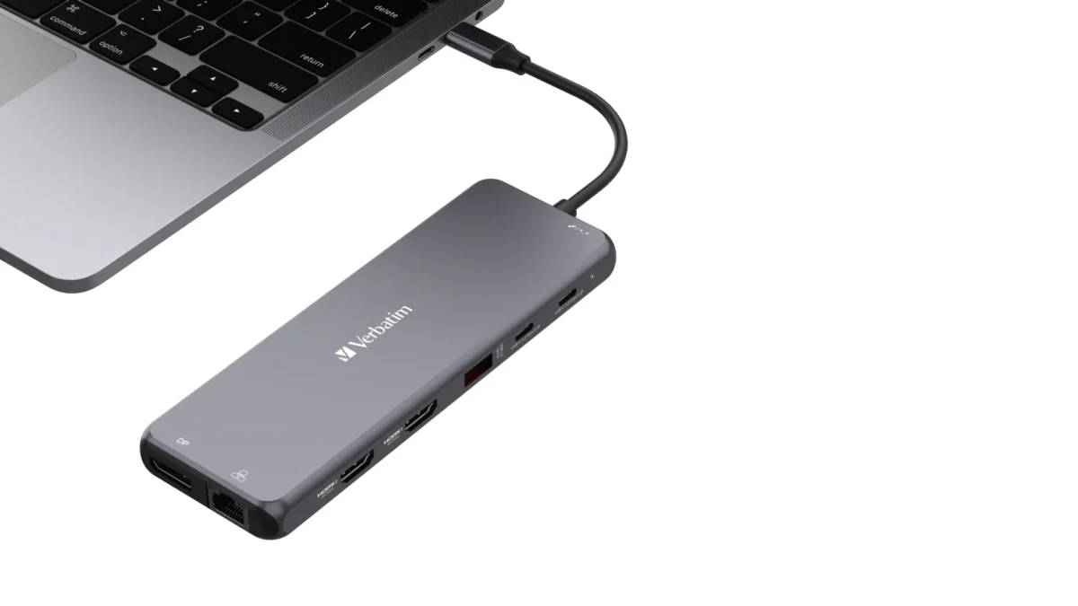 USB-C Pro 8-Port Multiport-Hub CMH-13, Verbatim, USB 3.1-C Kabel – Bild 5