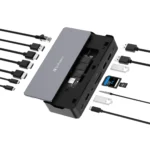 Docking-Station USB-C Pro CDS-15S Verbatim, 15-Port, DP, RJ45, Audio, SD – Bild 2